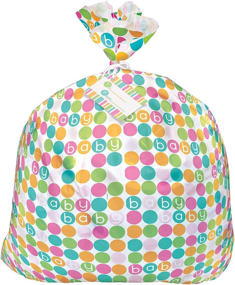 Jumbo Plastic Gift Bag 44 x 36 Inches Baby Shower
