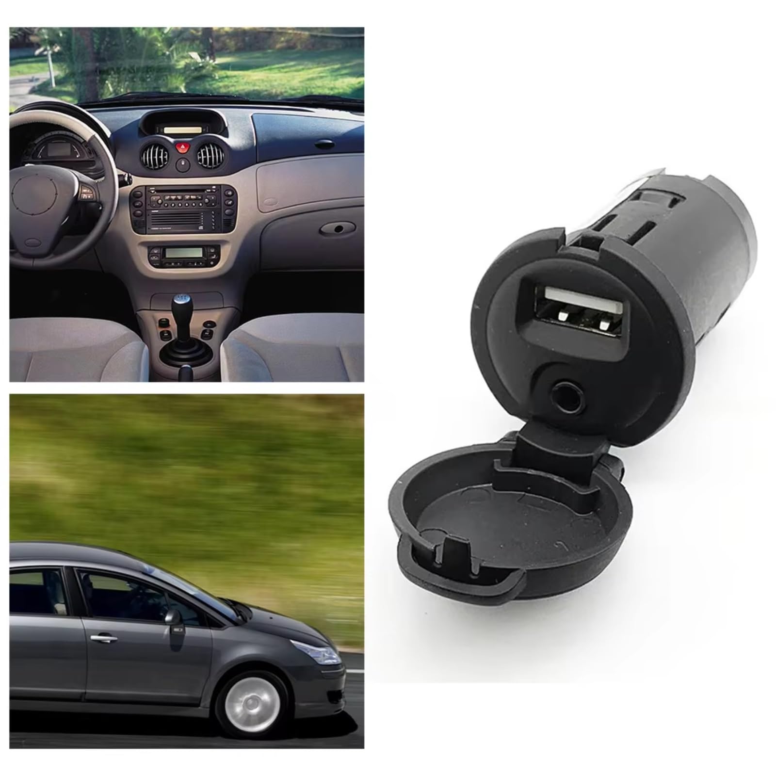 Adattatore interfaccia AUX USB per Auto, per Peugeot, per 508 208 RCZ 96645227XT 96647952XT Adattatore interfaccia AUX ausiliaria Presa USB