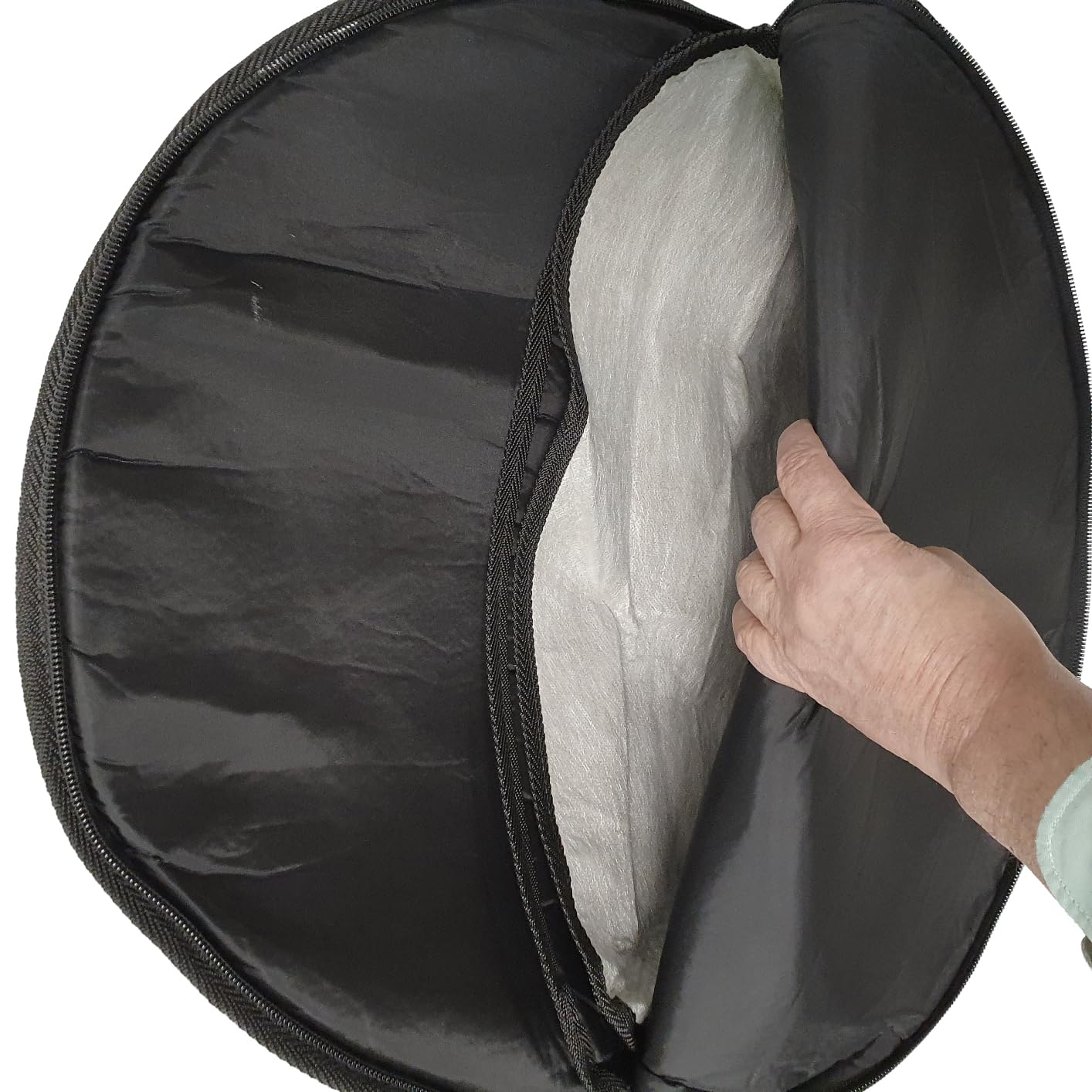 ROCKSTAR - Bolsa Funda Platos de batería Impermeable SOLO espesor 10mm con bolsillo baquetas. Funda para Cimbal Bolsa Contenedor de Platos batería - Rockmusic