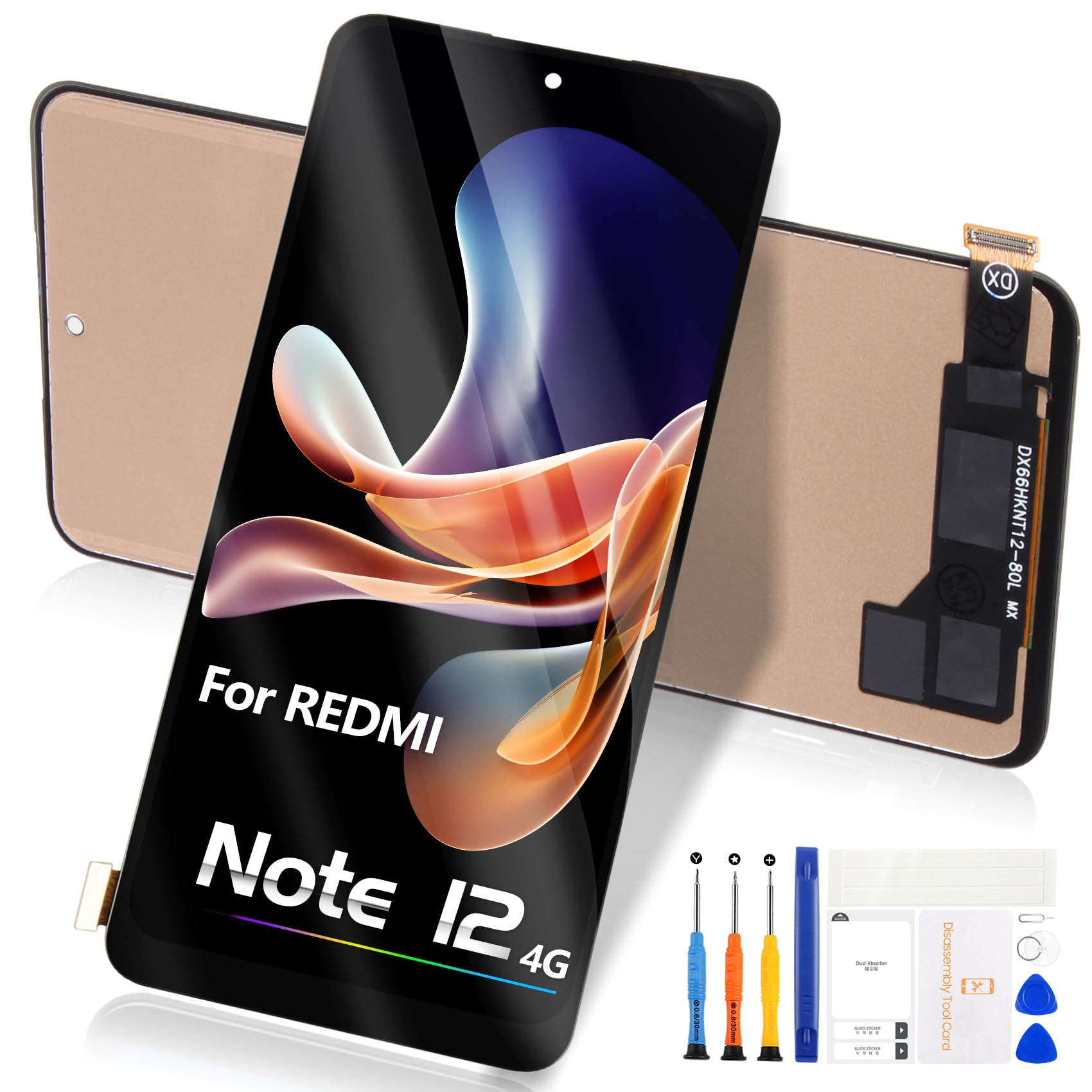 per Xiaomi Redmi Note 12 4G / 5G / Poco X5 5G LCD Display - per Redmi Note 12 LCD Schermo Digitizer Touch Screen 23021RAAEG 23021RAA2Y 23027RAD4I Sostituzione Assembly Tools