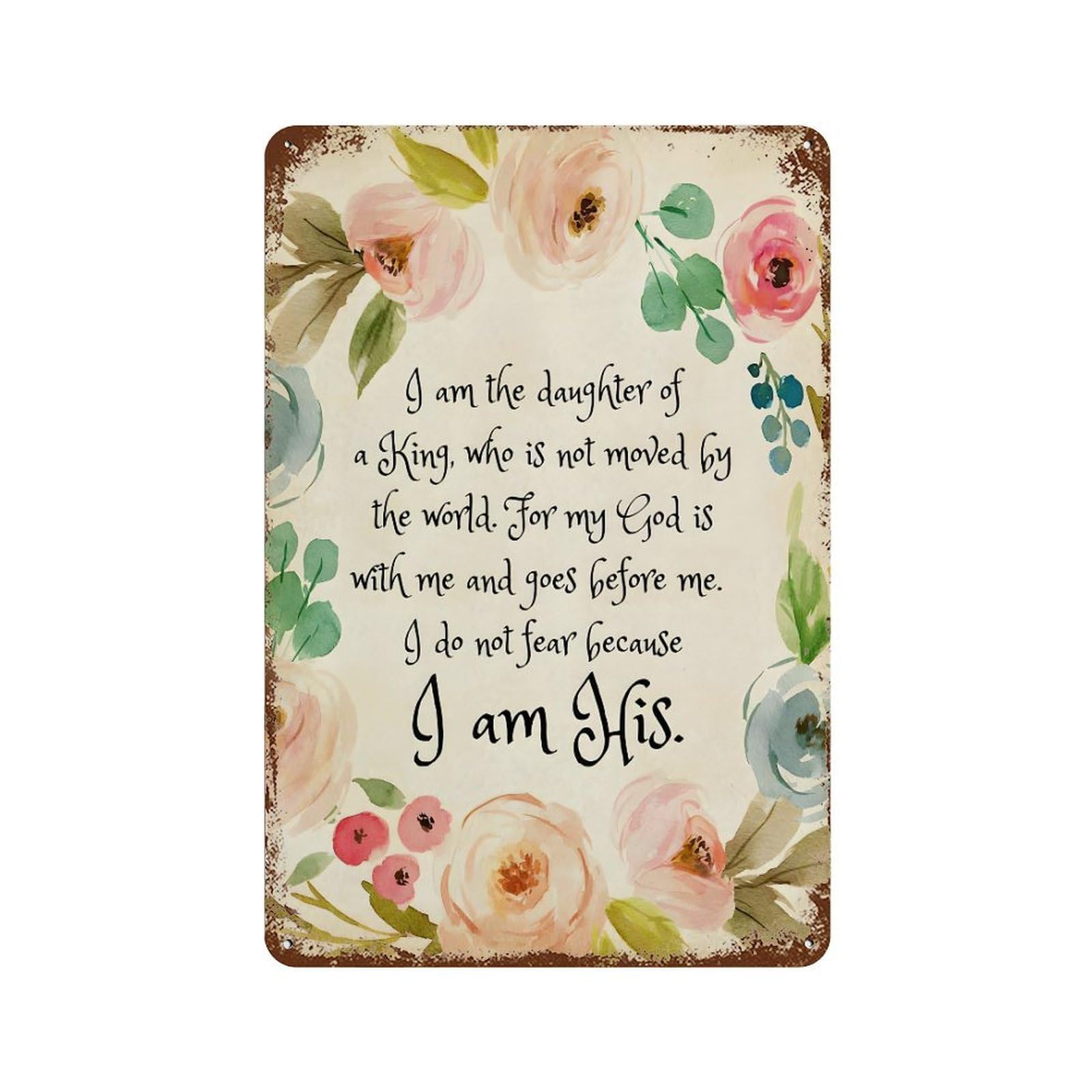 xiaoxiaoshen Bible Verse Wall Art Glory Be Prayer Wall Decor Art Metal Tin Poster Modern Home Decor Art Home Bar Shop Decorations Vintage Sign 30x20cm