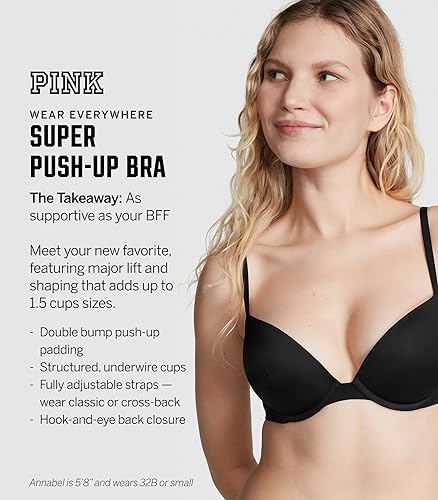 Vista 4 de Victoria's Secret Sujetador push up Super Wear Everywhere Pink Wear Everywhere