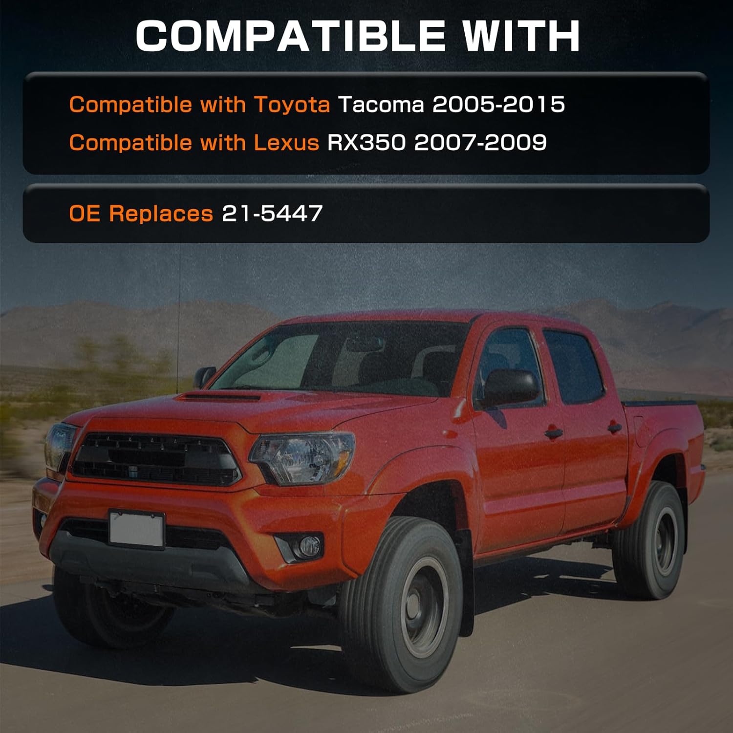 BHB Power Steering Pump with Pulley Compatible with Toyota Tacoma 2005-2015 Lexus RX350 2007-2009 Replaces 21-5447