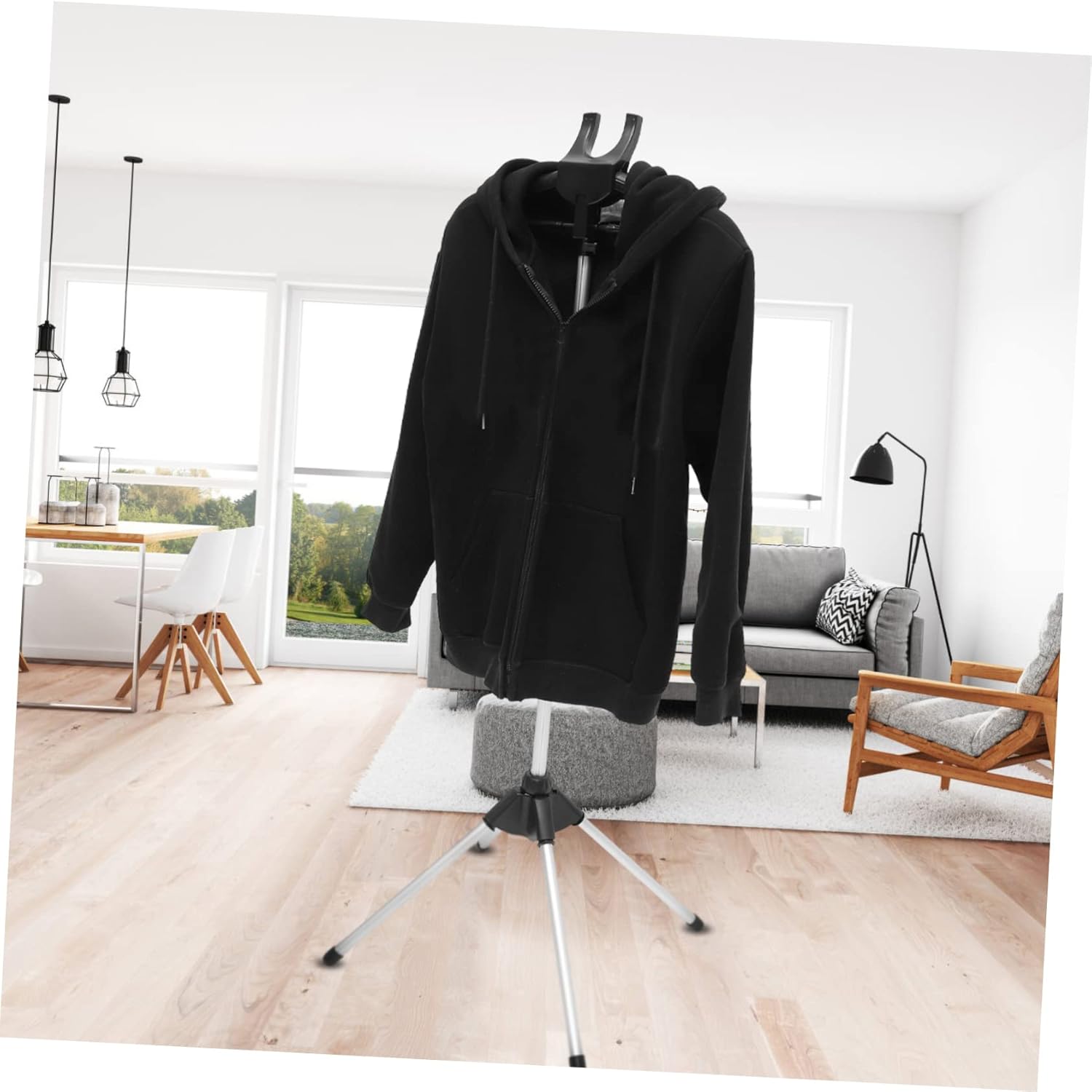 BESTYASH 1Set Foldable Adjustable Garment Steamer Hanger Bracket Compact Design for Efficient Ironing of Shirts Coats and Suits Portable Clothes Holder for Easy Storage and Use