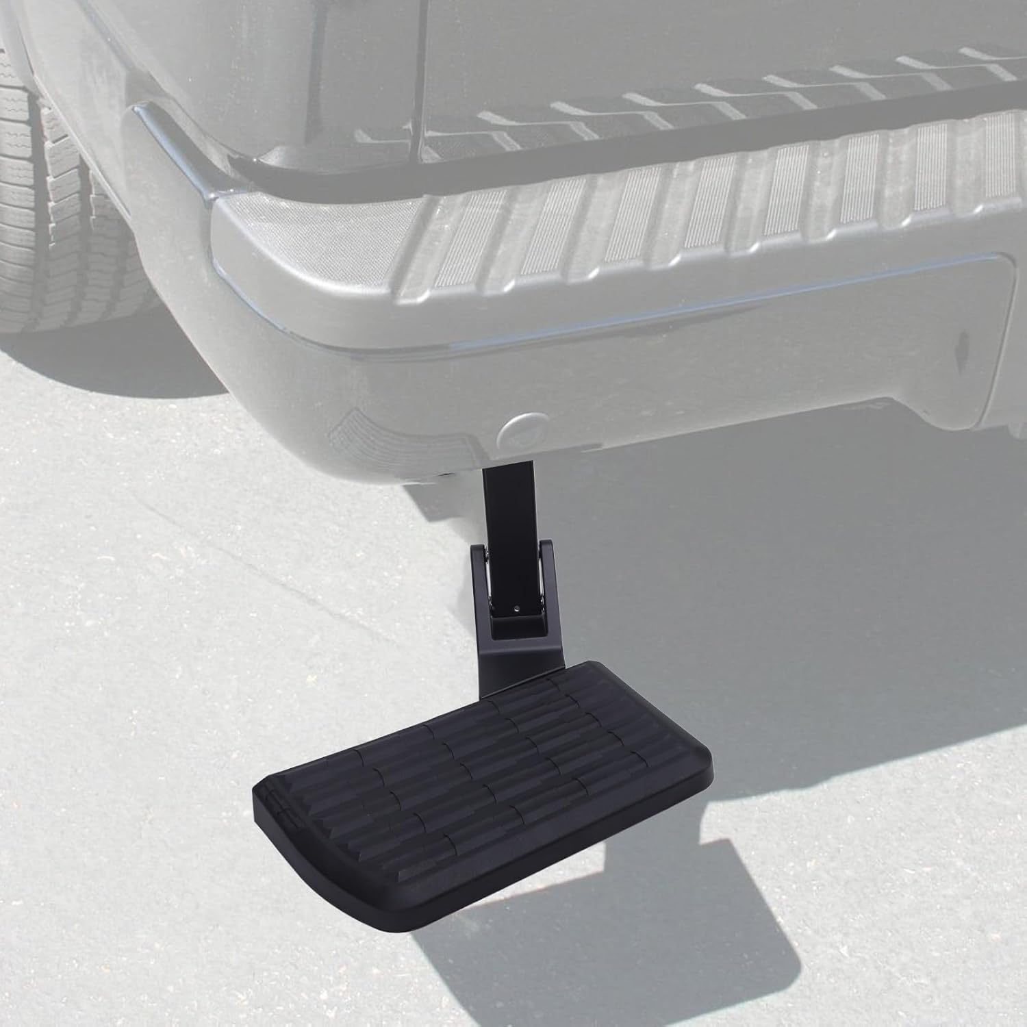 CHICIRIS Rear Bed Step 75302-01A Metal Non Slip Folding Truck Tailgate Step, Easy Installation, Sturdy and Long Lasting Use with Enhanced Safety and Efficiency