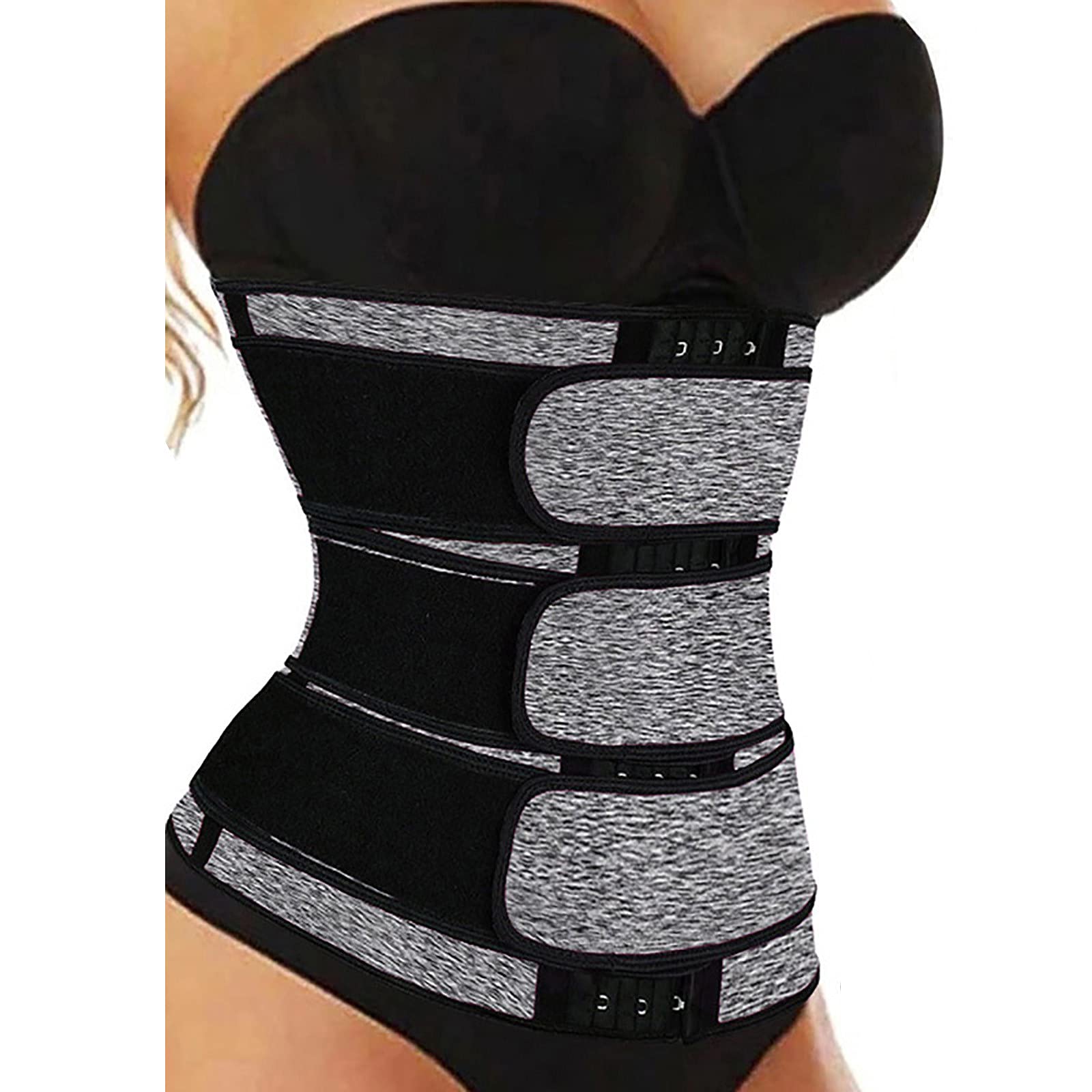 Waist Trainer for Women | Stomach Flattener & Waist Cincher | Belly Shaper | Premium Sweat Wicking Shapewear | Plus Size Corset Waist Wrap with Phone Holder Tummy Control Workout Slimming Body Shaper