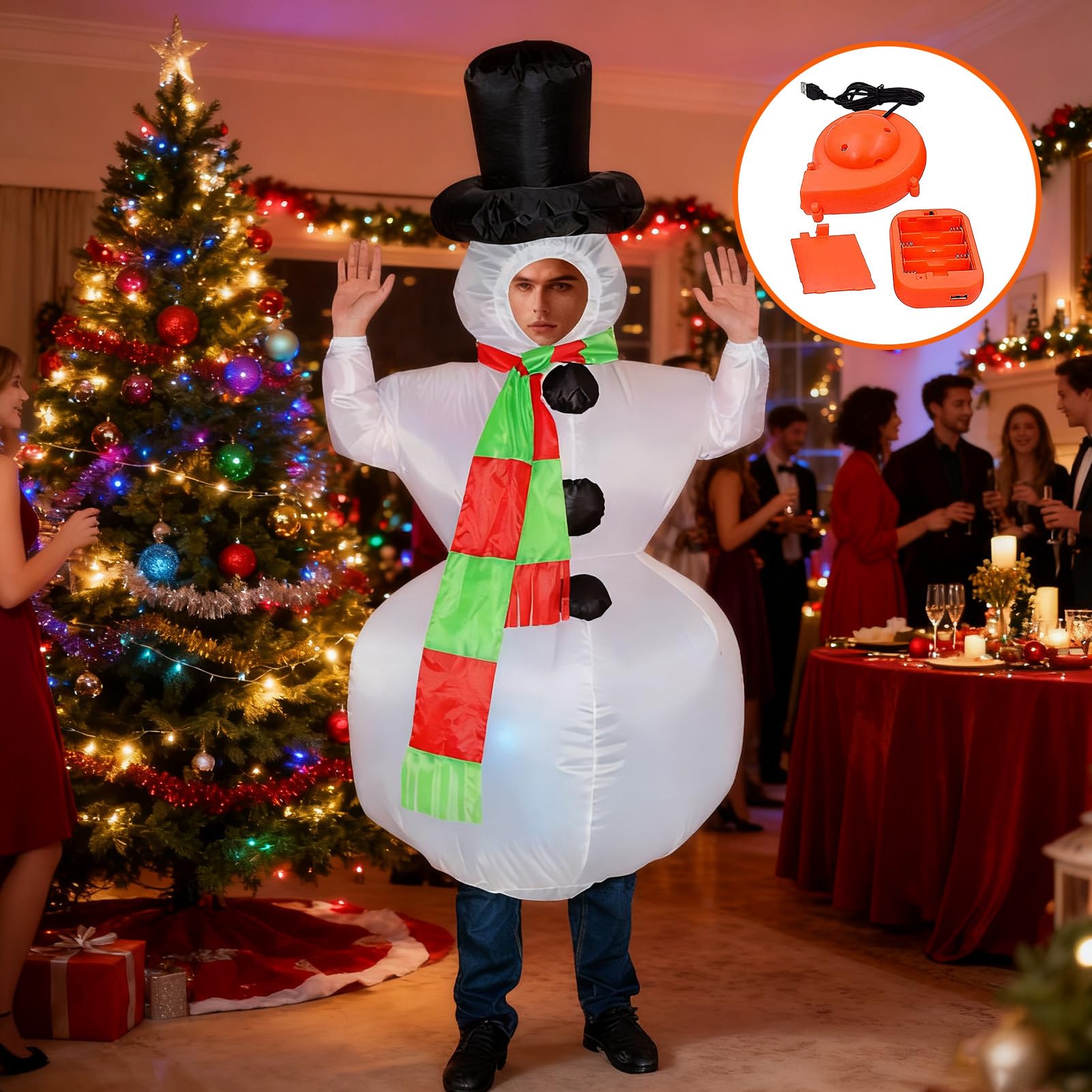 Costume Da Pupazzo Di Neve Gonfiabile Vestiti Gonfiabili Per Natale