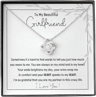 Necklace for Girlfriend, Girlfriend Gifts for Girlfriend Birthday Gifts and I Love You Gifts for Her. Makes a great future wife necklace gift or promise necklace for her, gifts for girlfriend romantic