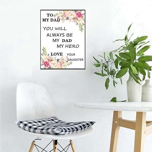 Miniatura 5 de Miairivy Regalos de pintura de diamantes para papá, citas inspiradoras 5D, kit de arte de diamantes 5D, pintura de gemas de 12 x 16 pulgadas, juego