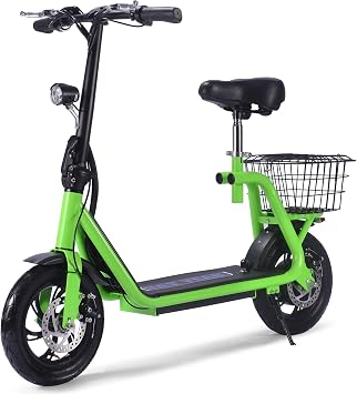 MotoTec Metro 36v 350w Lithium Electric Scooter Green