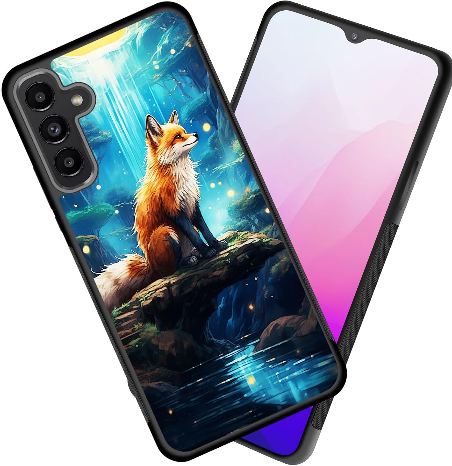 for Galaxy A16 5G Case,Slim Anti-Scratch Tire Anti-Skid Edges Shockproof TPU Back Protective Cover Case for Samsung Galaxy A16 5G 6.7 inch 2024,Beautiful Fox