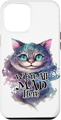 Miniatura 26 de Funda para iPhone 12/12 Pro Cheshire Cat We're All MAD Here Alicia in Wonderland Quote