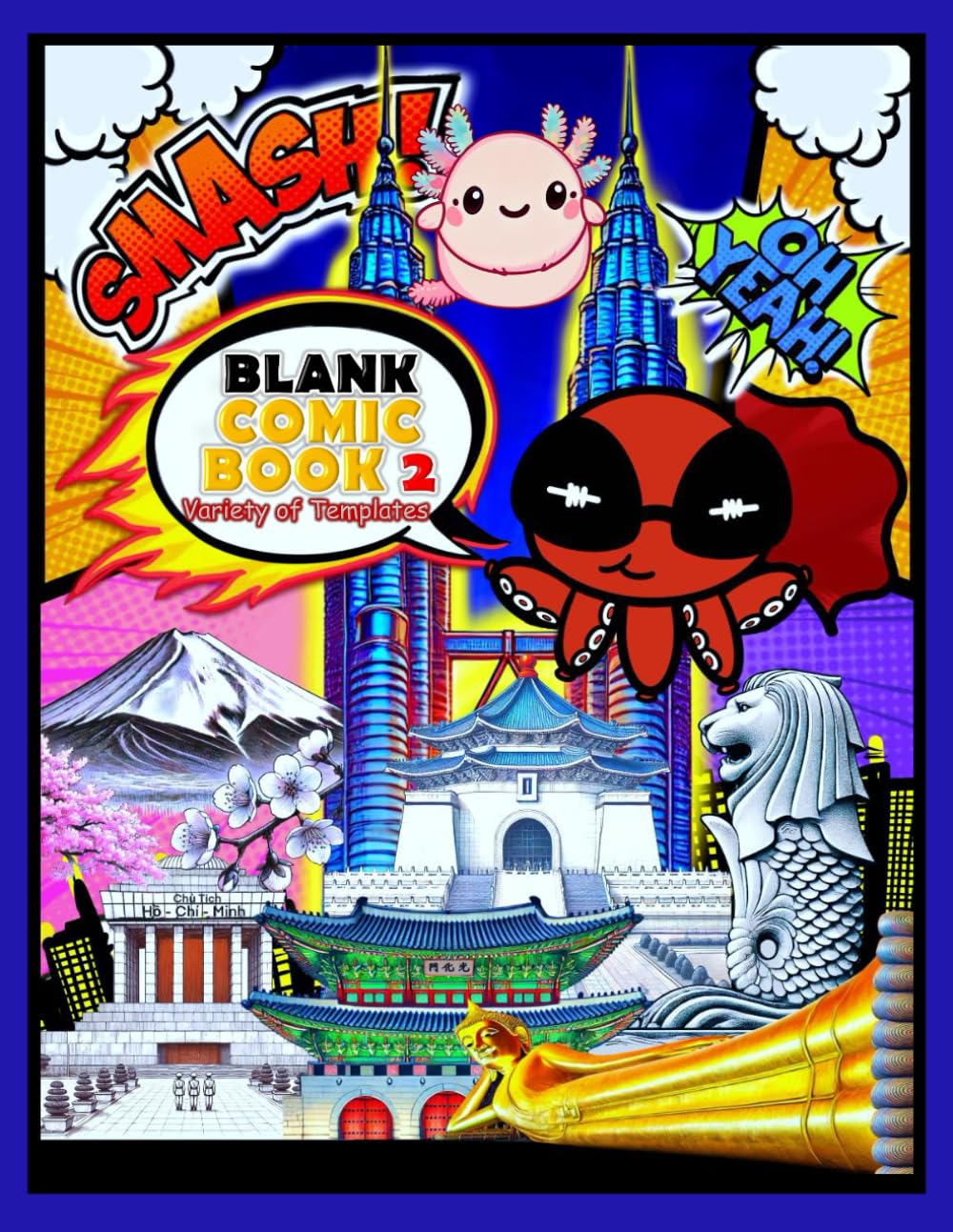 Blank Comic Book 2: Create Your Own Comics with Variety of Templates: Blank Comic Book for Kids and Adults, Pre-Formatted with over 120 Pages Quality