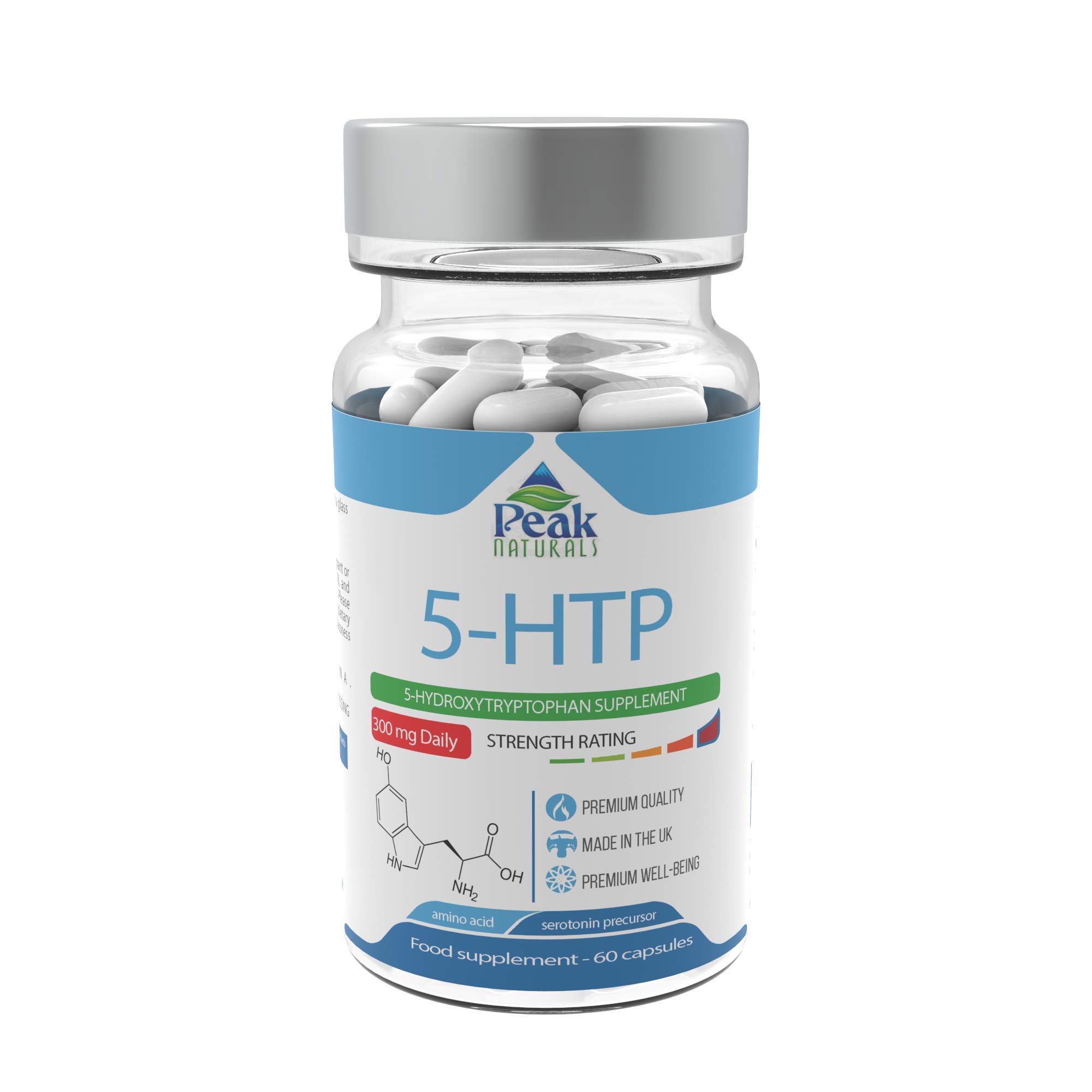 1 Highest Strength 5HTP 300mg Daily Maximum Strength Increase