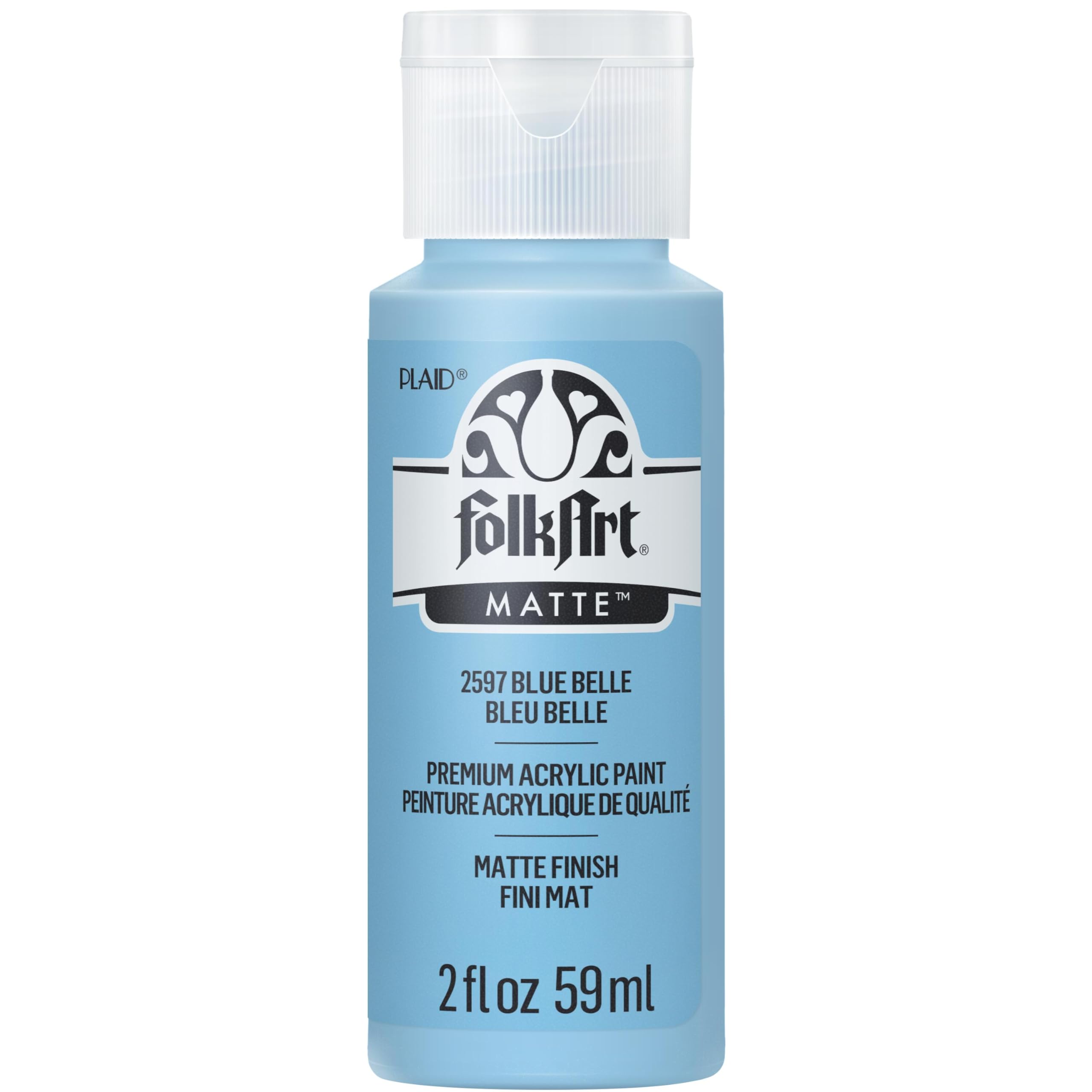 FolkArt Acrylic Paint in Assorted Colors (2 oz), 2597, Blue Belle