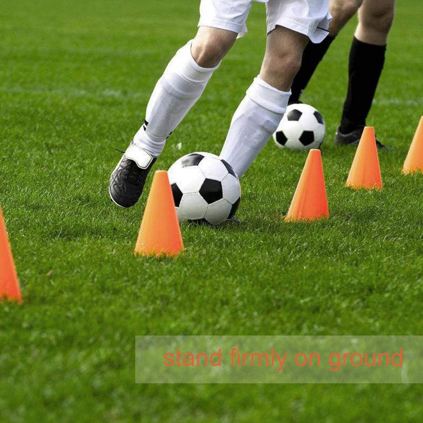 Alomejor cônes d'agilité,10 pièces en Plastique résistant,cônes de Sport,sécurité optimale for Football entraînement,équipes Jeunes et Professionnels,Exercices de Vitesse et Coordination