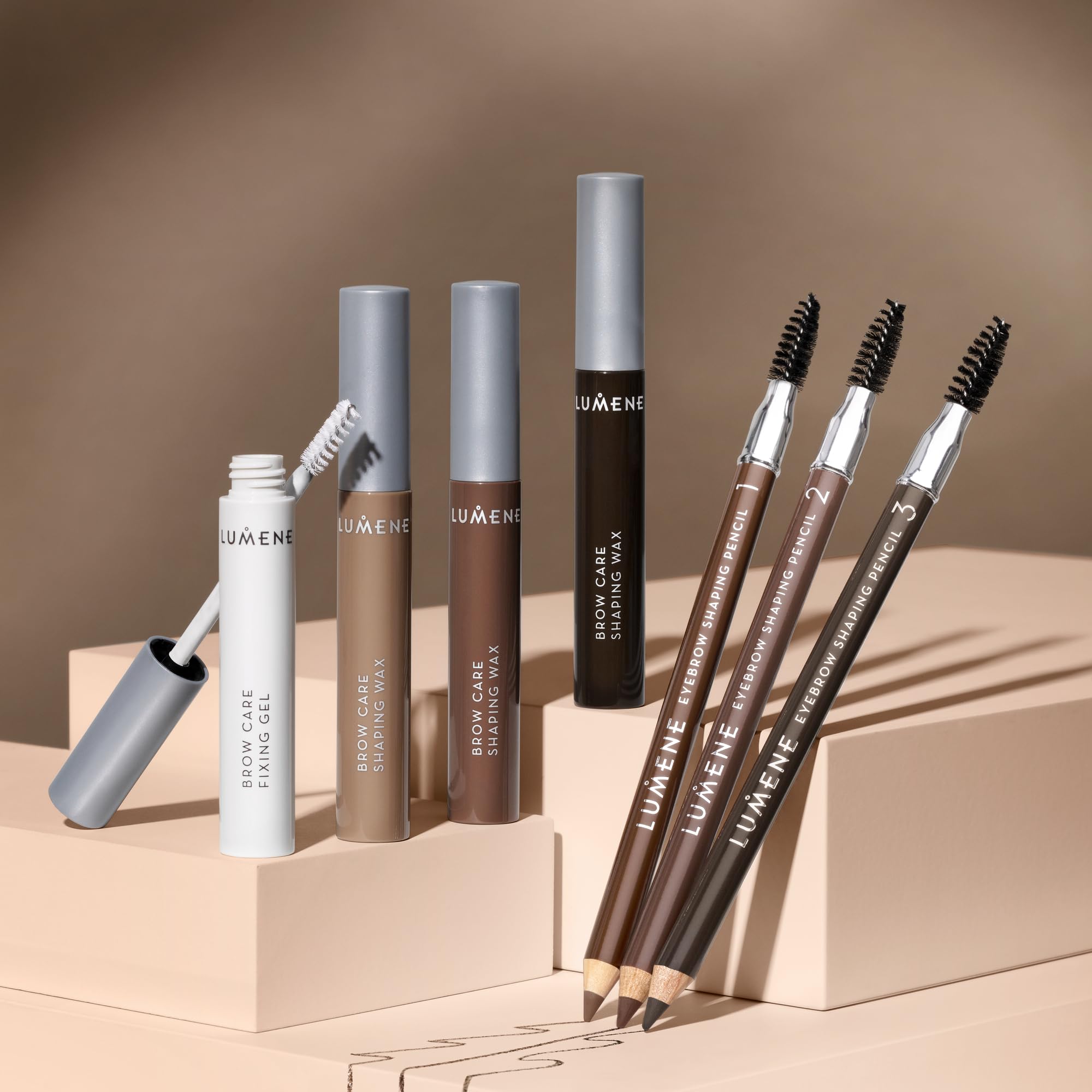 LUMENE Longwear Eyebrow Definer Ultra Ince Uçlu Kalıcı Kaş Kalemi Ash Brown