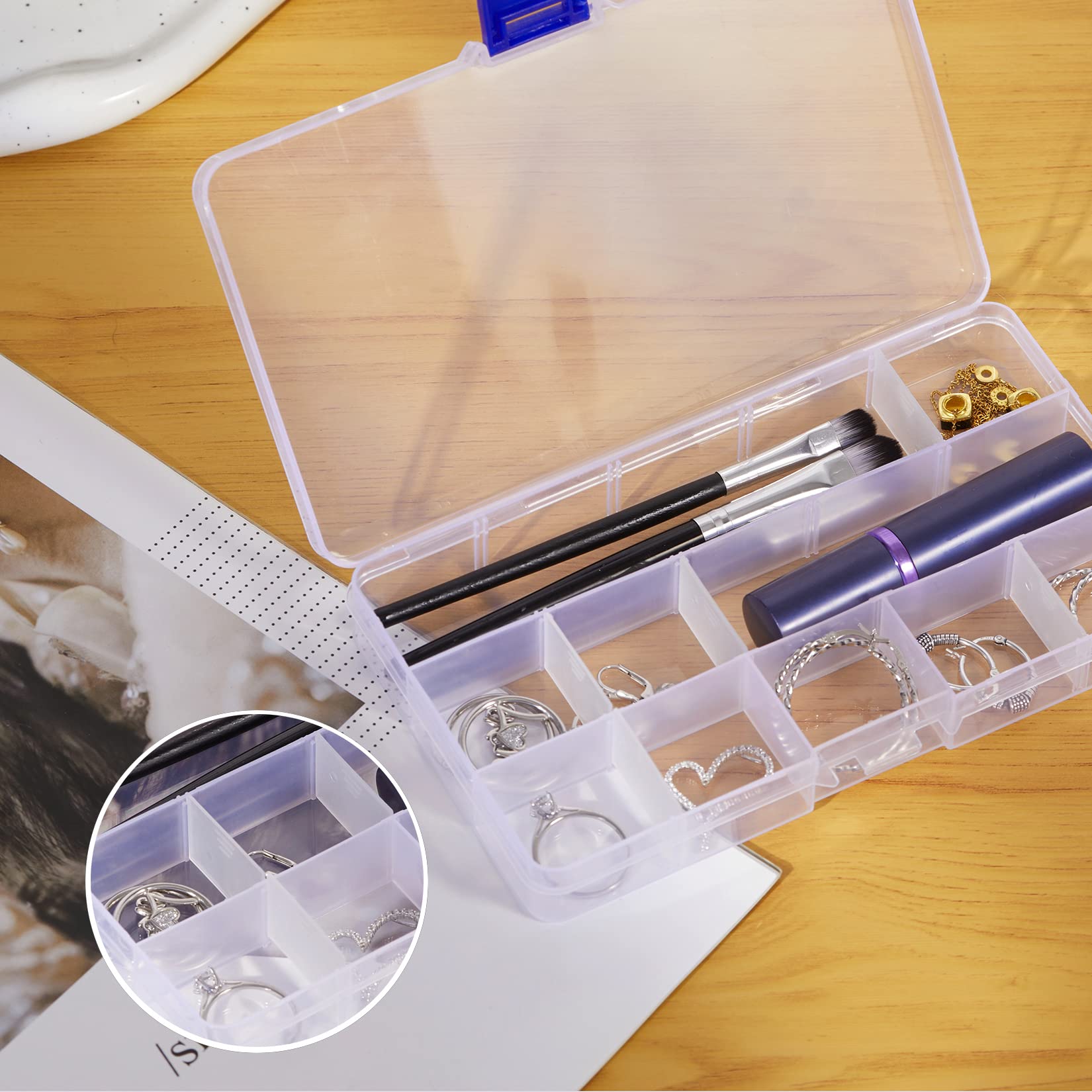 14 Piezas/Juego De Contenedores De Plástico Transparente PET O Vendidos Individualmente S/M/L - Foto 6