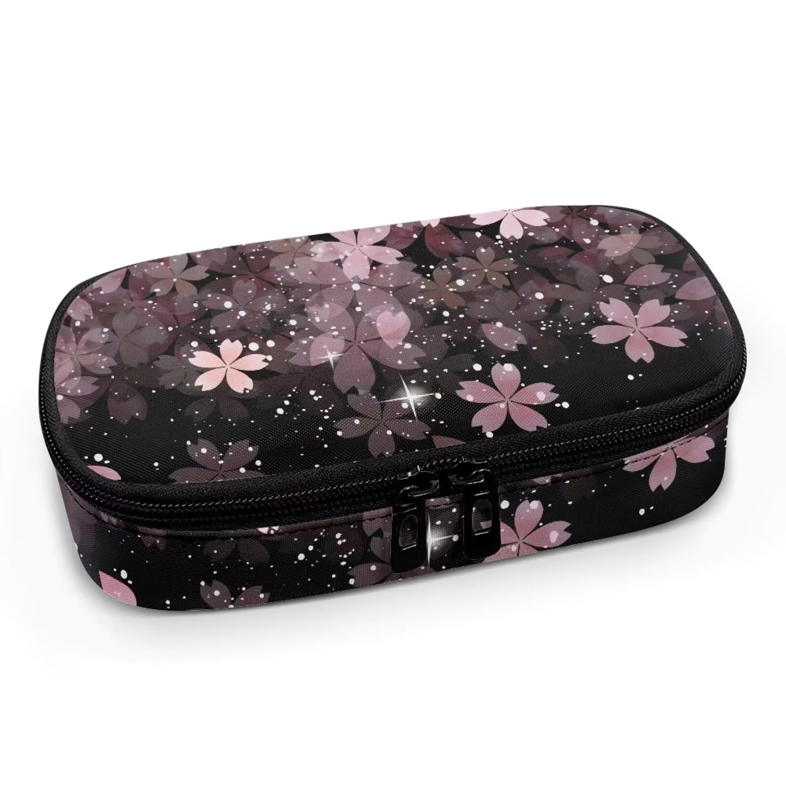 Psaytomey Cheery Blossom Diabetic Supplies Travel Case for Diabetes Testing Kit Blood Glucose Monitor Kit with Meter Insulin Cooler Travel Organizer for Daily Use, Pink