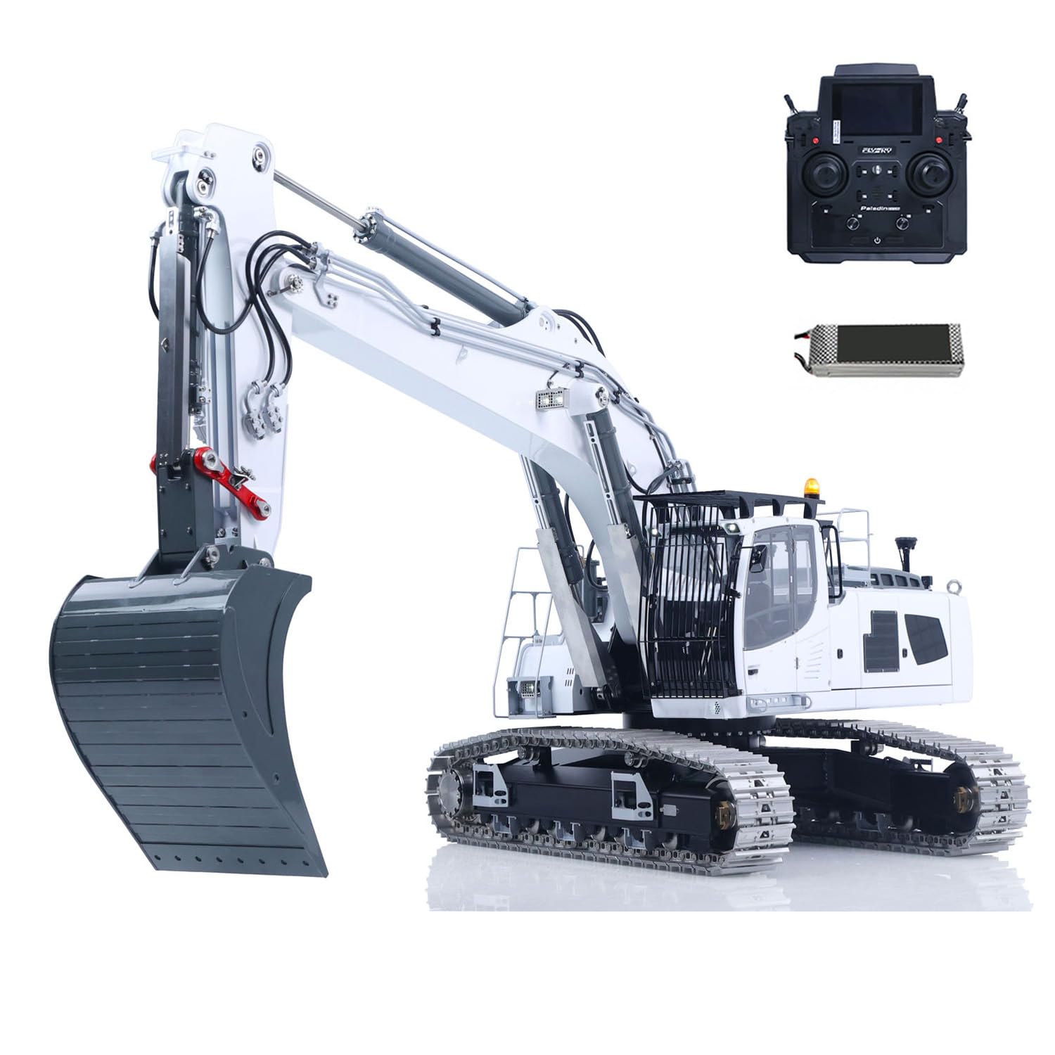 Metall LESU 1/14 RC Hydraulikbagger 2 Arme Lr956 Fernbedienung Bagger Modell 4Mpa Dual Pumpen Licht 3S Batterie Pl18Ev Lite Hobby Grade Modell für Kinder ab 14 Jahren