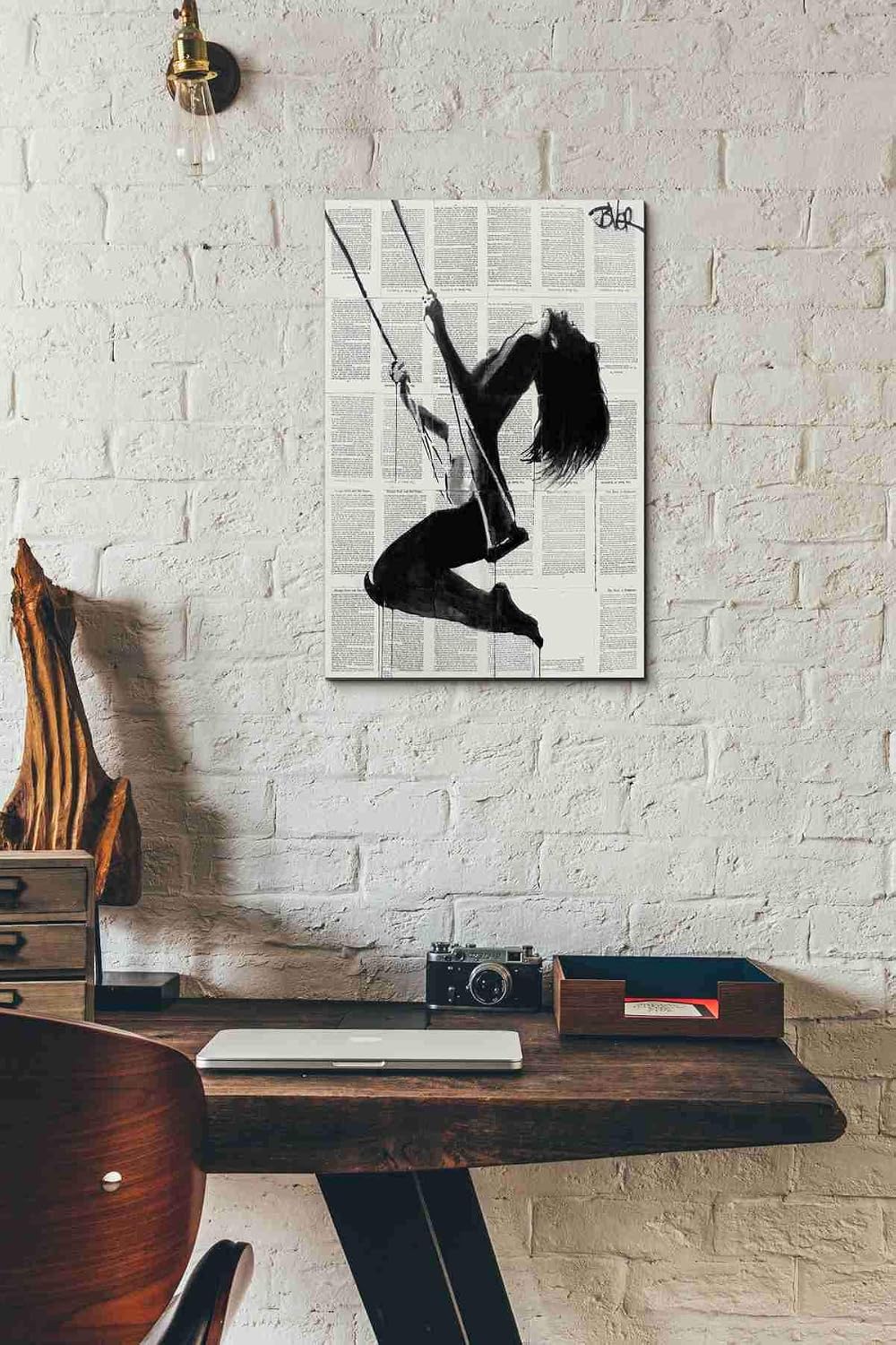 Epic Graffiti 'The Lightness of Being Again' by Loui Jover, Canvas Wall Art, 12"x18"