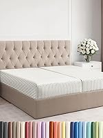 Vista 252 de King Fitted Bed Sheet - Bottom Single Fitted Sheet Only - Ultra-Soft Hotel Luxury Bedding w/ 8-16 Inch Deep Pockets - Breathable, Cooling & Wrinkle