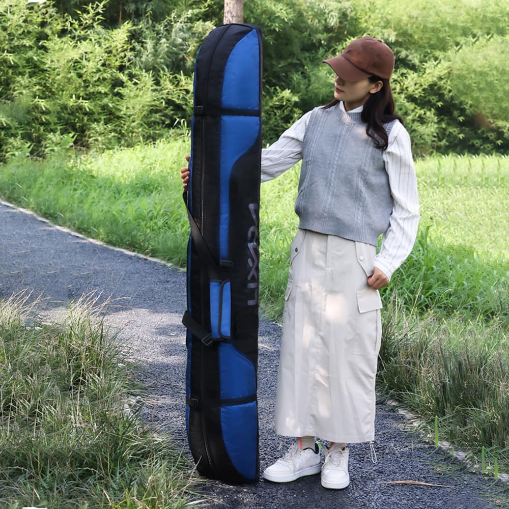 Lixada Bolsa de esquí, Impermeable Funda esquis para el Almacenamiento y el Transporte Durante el esquí 160cm