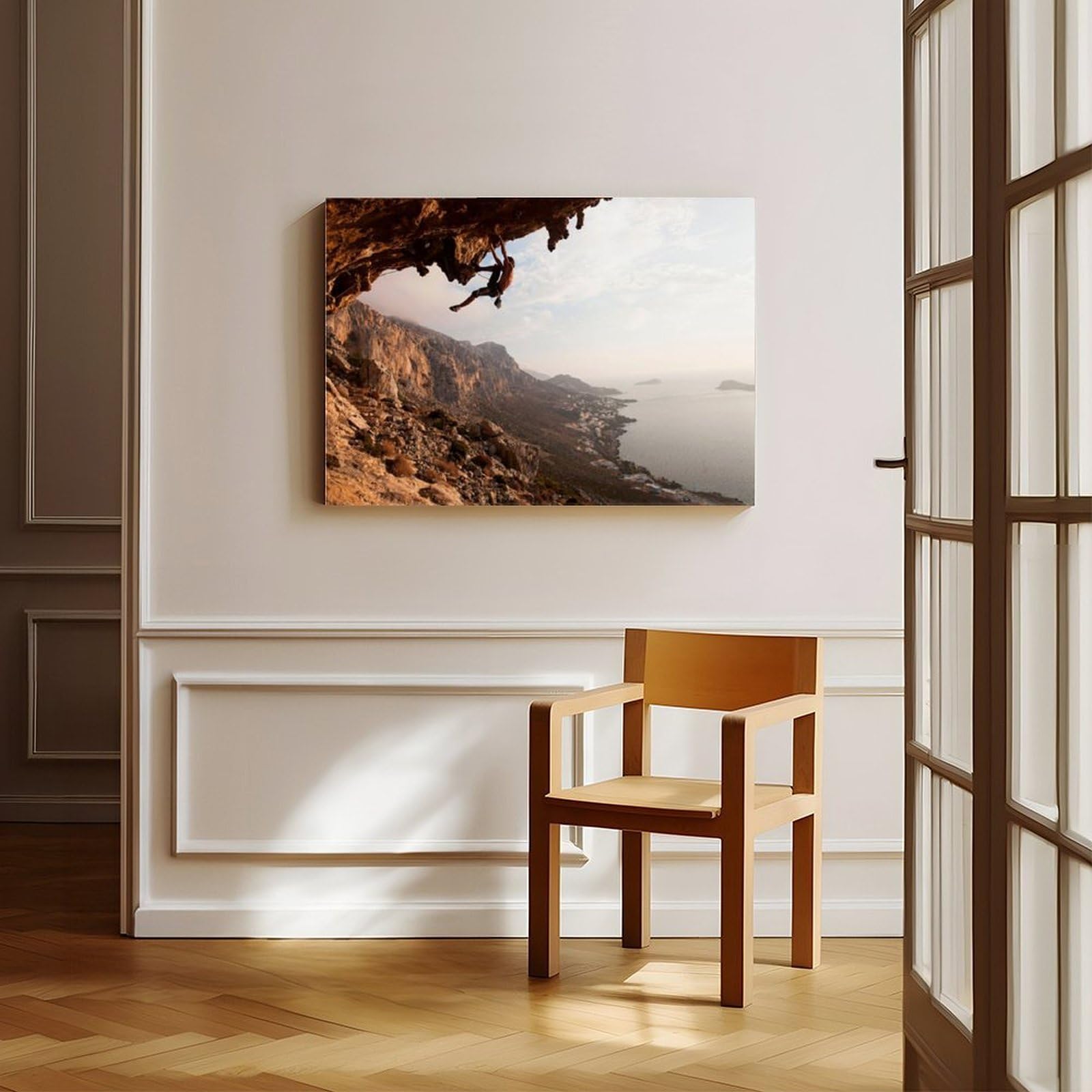 Extremer Leinwanddruck, Klettersport-Poster, Leinwandposter, Schlafzimmer, Dekoration, Landschaft, Büro, Raumdekoration, Geschenk, 61 x 91,4 cm (L x B)
