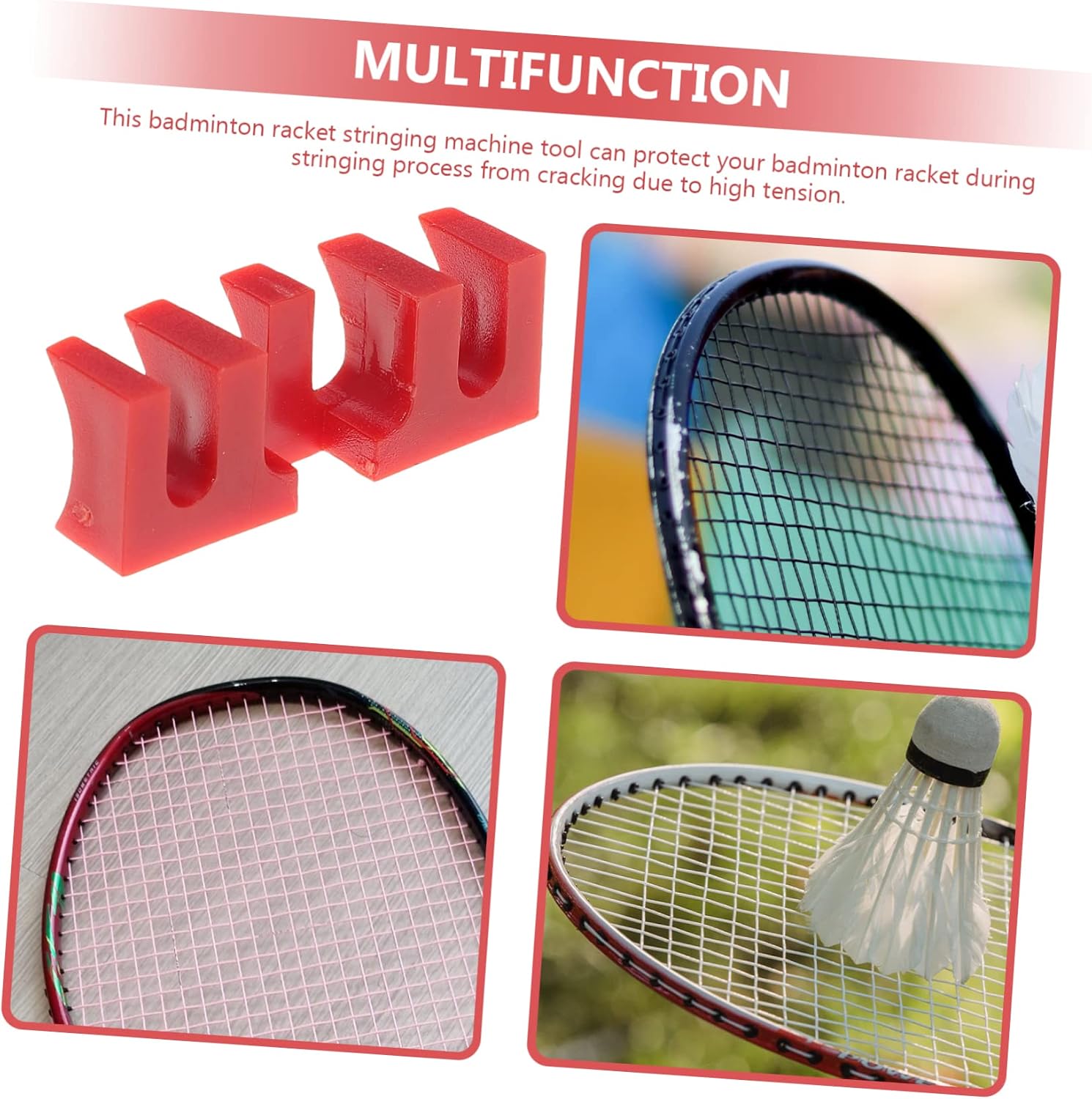 UPKOCH Badminton Racket Load Spreaders ing Machine Tools for Protection Enhance Performance with Racket Load