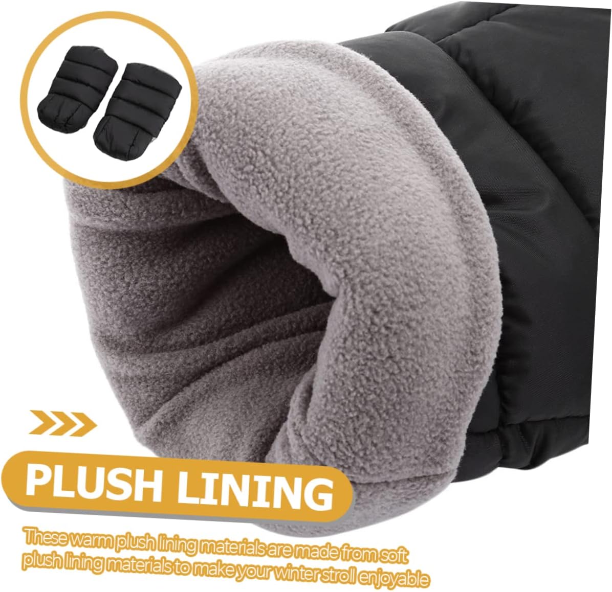 Stroller Winter Mittens Warm Stroller Gloves Handlebar Mitts Thermal Hand Muffs Windproof for Newborn Girls