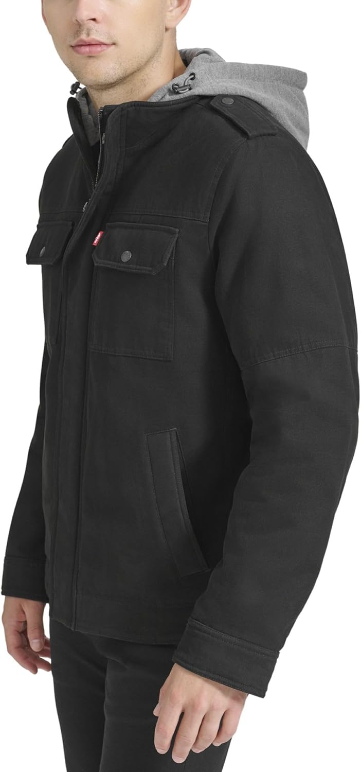 Levi's mens Hooded Utility Jacket - Image 3
