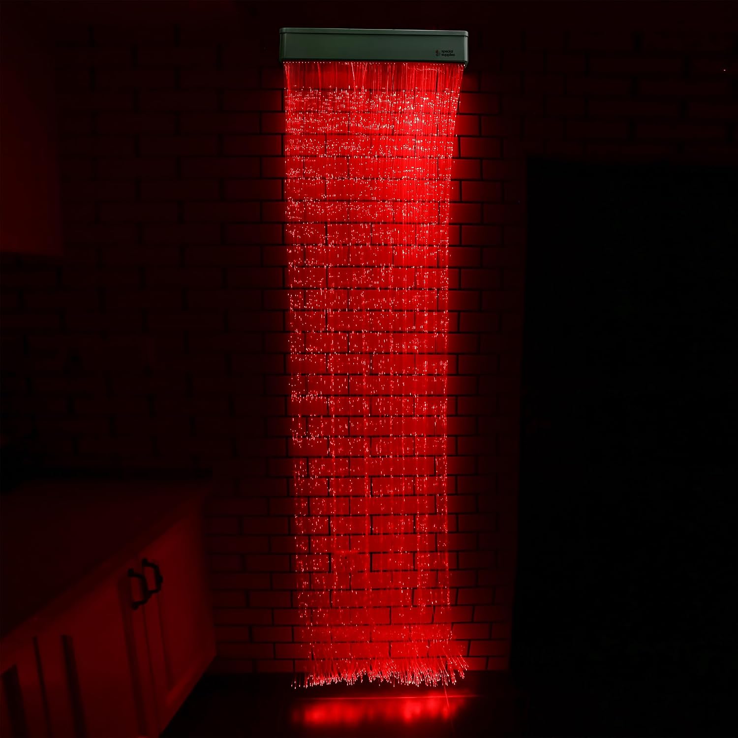 Special Supplies Fiber Optic Curtain Light Kit – Waterfall LED Curtain Lights for Kids, Children, Sensory Rooms, Bedrooms, and Home Decoration