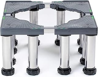 Washing Machine Stand BaseDryer Refrigerator Base Stand Height 7.9in Adjustable Washing Machine Base Anti-Vibration Mat Air Conditioner Base Home Appliance Rack for Dishwasher ice