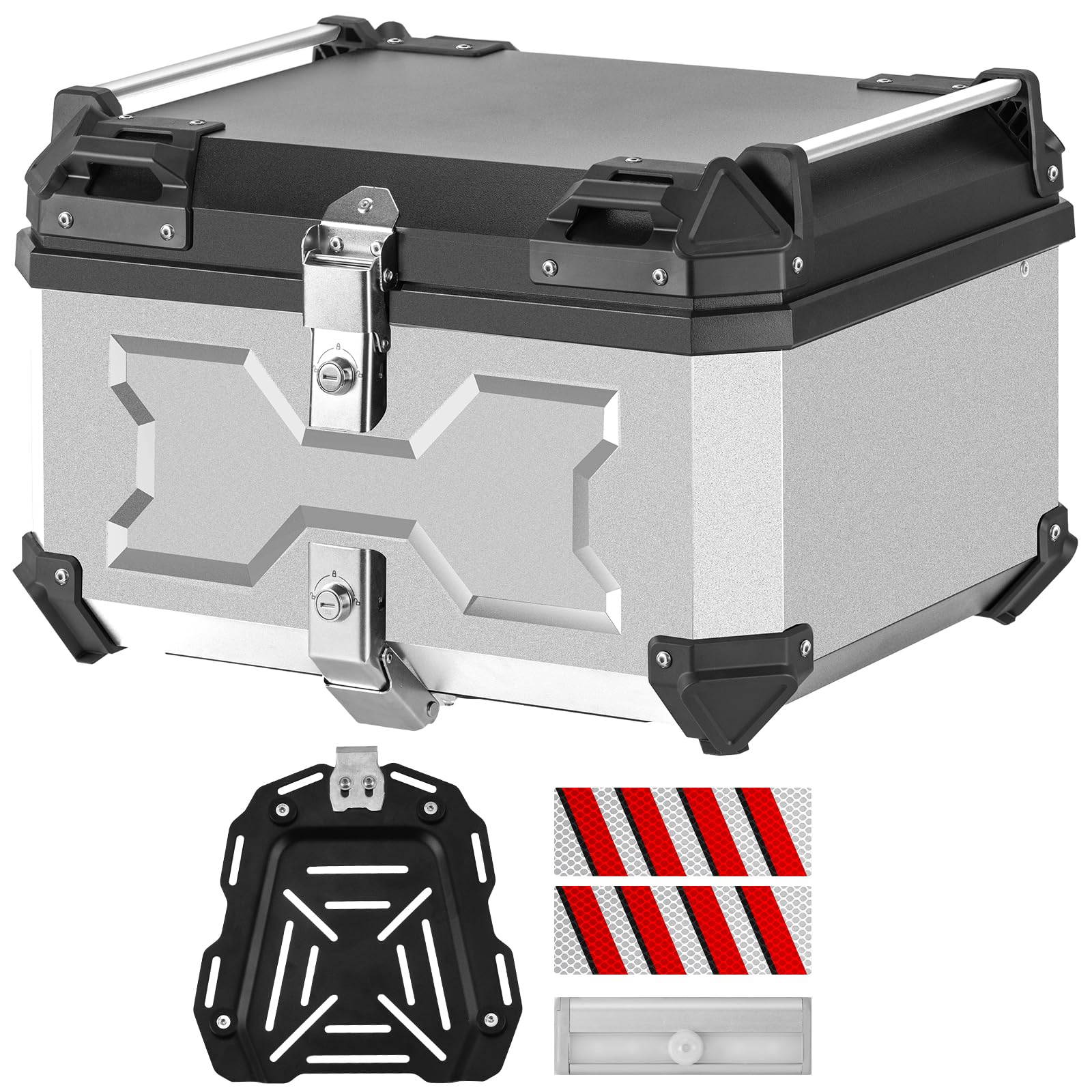 バイク用リアボックス45L Amazon | MOTOSTAR バイク用リアボックス 45L/58L 大容量 トップケース
