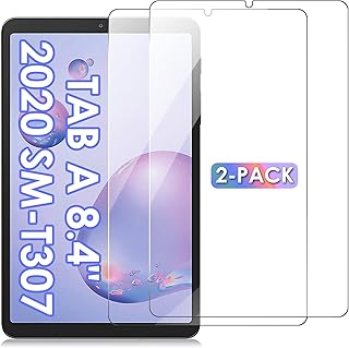 【2-PACK】Screen Protector for Samsung Galaxy Tab A 8.4 inch SM-T307 2020 Tablet, DETUOSI Ultra Clear Anti-Scratch Bubble Free Tempered Glass Film for Samsung Galaxy Tab A 8.4 inch 2020 (SM-T307) Tablet