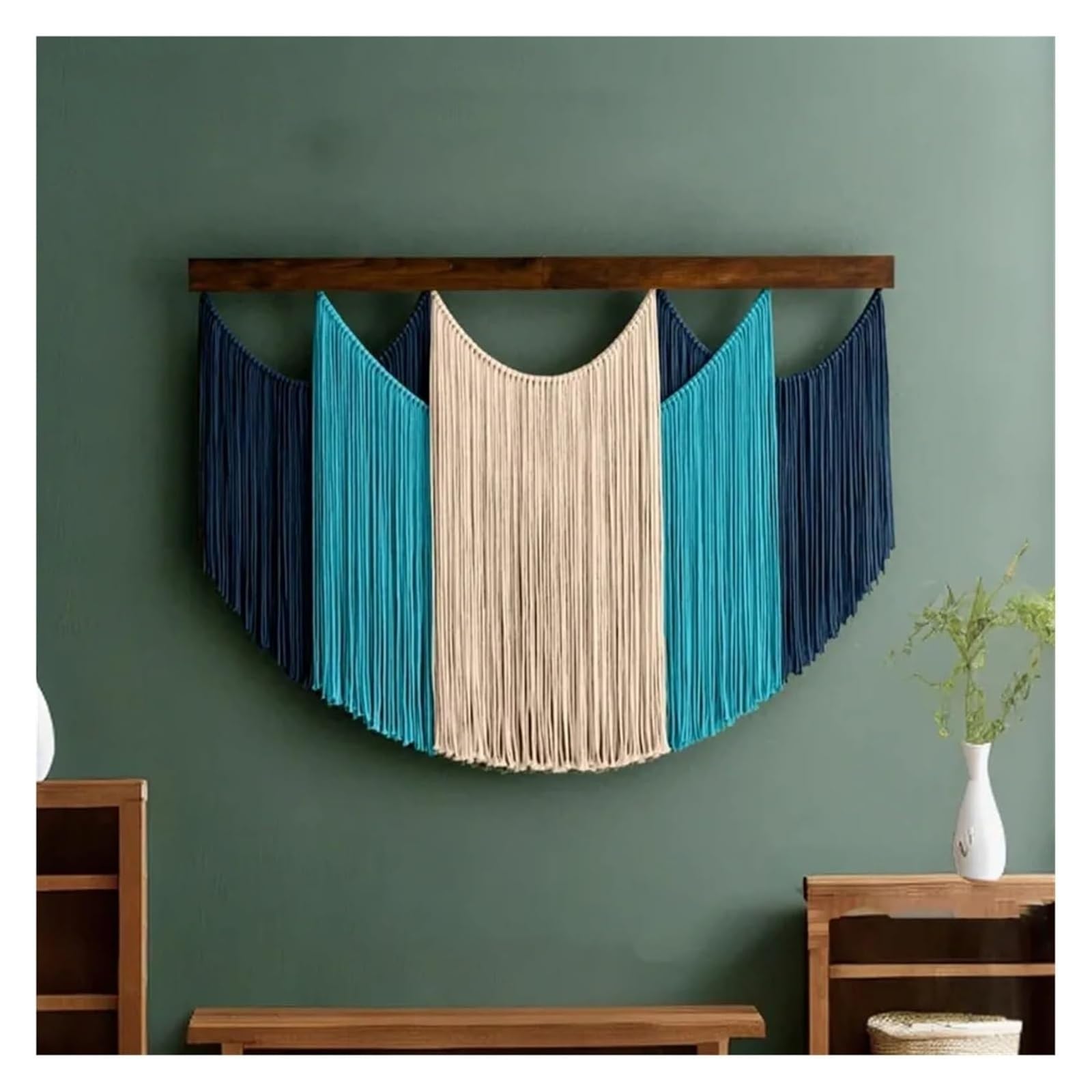 Tapiz de macramé Tejido a Mano algodón
