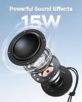 Monster Haut-parleur Bluetooth, IPX8 Haut-parleur de douche étanche, Bluetooth 5.4 avec Loud HD Son et basse robuste, extra longue durée de jeu Punchy, pour la maison, Beaches Portable haut-parleurs extérieurs sans fil