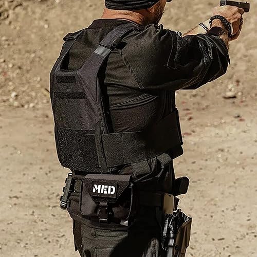 Miniatura 7 de PETAC GEAR Bolsa médica táctica Rip Away Bolsa de primeros auxilios IFAK Bolsa Molle y cinturón horizontal Bolsa de supervivencia de emergencia al