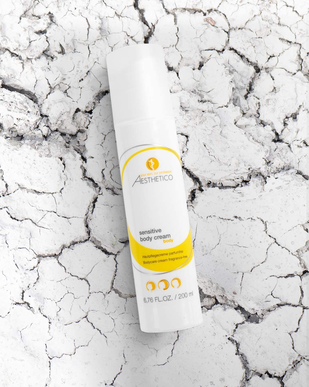 AESTHETICO Sensitive Body Cream - Schützende Körperlotion für trockene Haut/Neurodermitis, parfümfrei (2 x 200 ml)