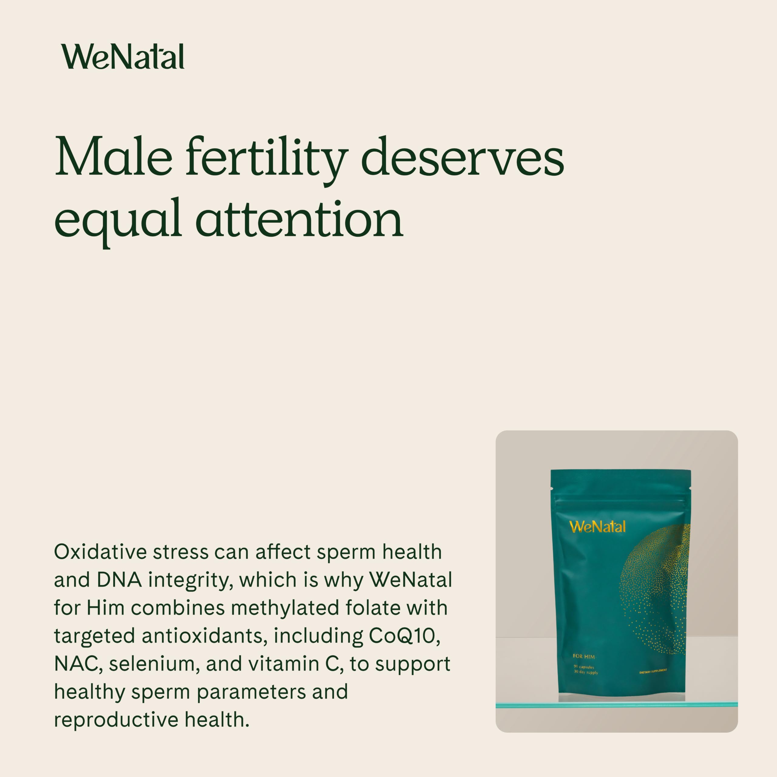 WeNatal for Him Prenatal Vitamins – CoQ10, NAC, L-Carnitine, 90 Capsules — Amazon image 7