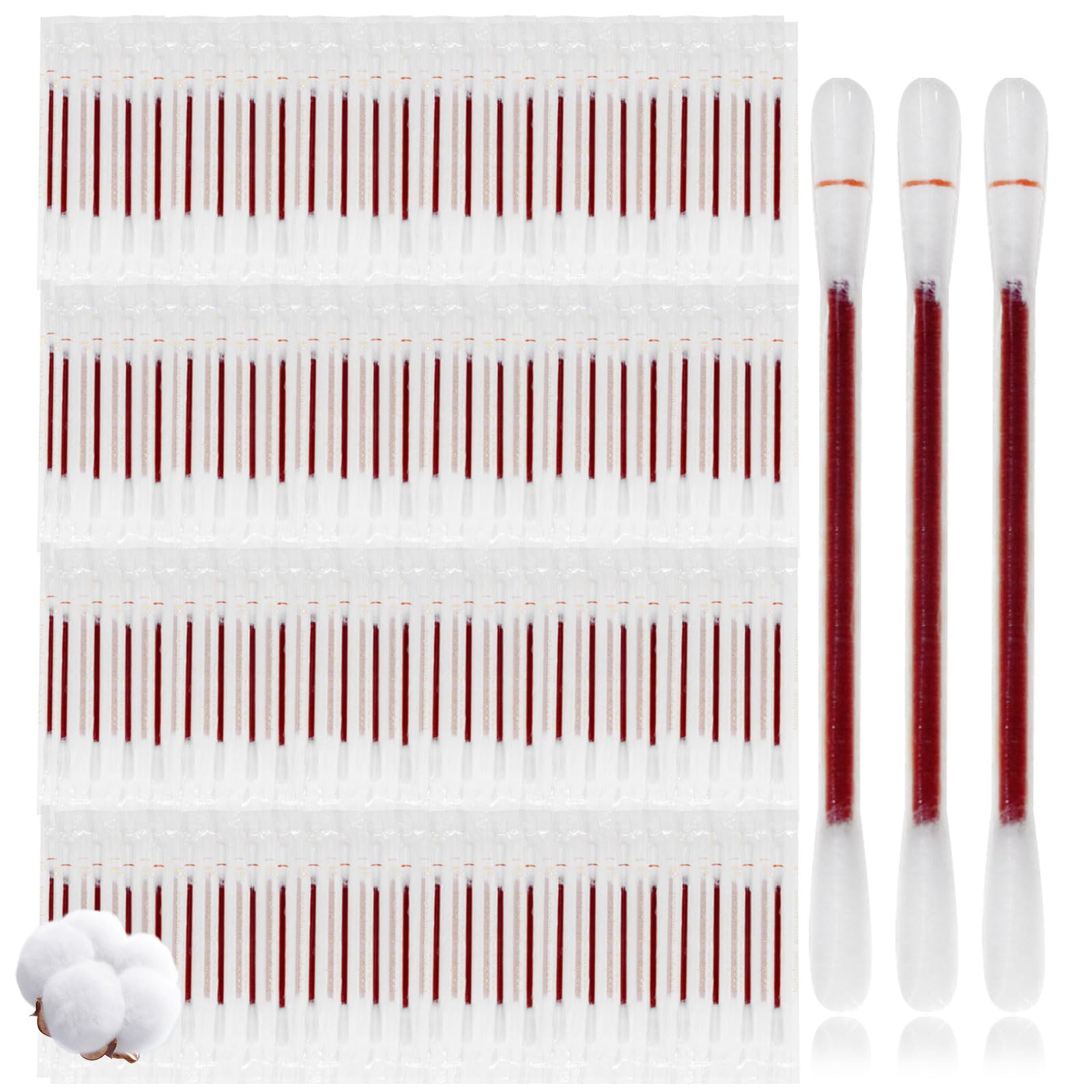 Disposable Iodine Cotton Swabs Individually Wrapped Medical Iodophor Swabsticks Bulk Povidone Wound Iodine Qtips Cotton Buds First Aid