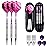 sanfeng Soft Tip Darts Set for Electronic Dart Board - 16g Darts Barrel Plastic Tip with 50 Rubber O-Rings + 6 Shafts + Extra 50 Replacement Soft Tips Accessories