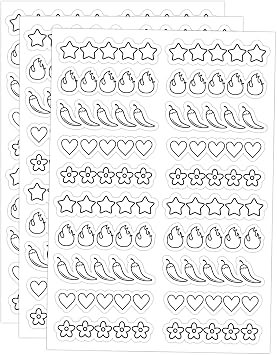 1000 Pcs Christmas Book Rating Stickers,Book Review Stickers for Readers Planner & Reading Log,Bookish Gift for Bookworms