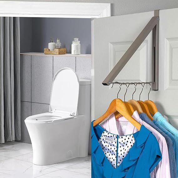 Clothes Drying Rack Foldable No Drill Space-Saving Laundry Drying Rack