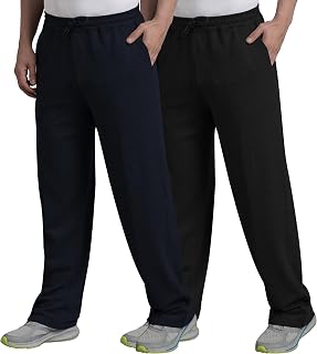West Gate Clothing Plus Size Men's Regular Fit Trackpants | Men's Track Pant Combo Pack 2 | Men Stylish Trackpant | Solid... Price In India