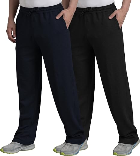 West Gate Clothing Plus Size Men's Regular Fit Trackpants | Men's Track Pant Combo Pack 2 | Men Stylish Trackpant | Solid...