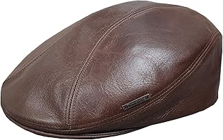 Emstate Premium Vintage Leather Hat (L/XL, Brown)