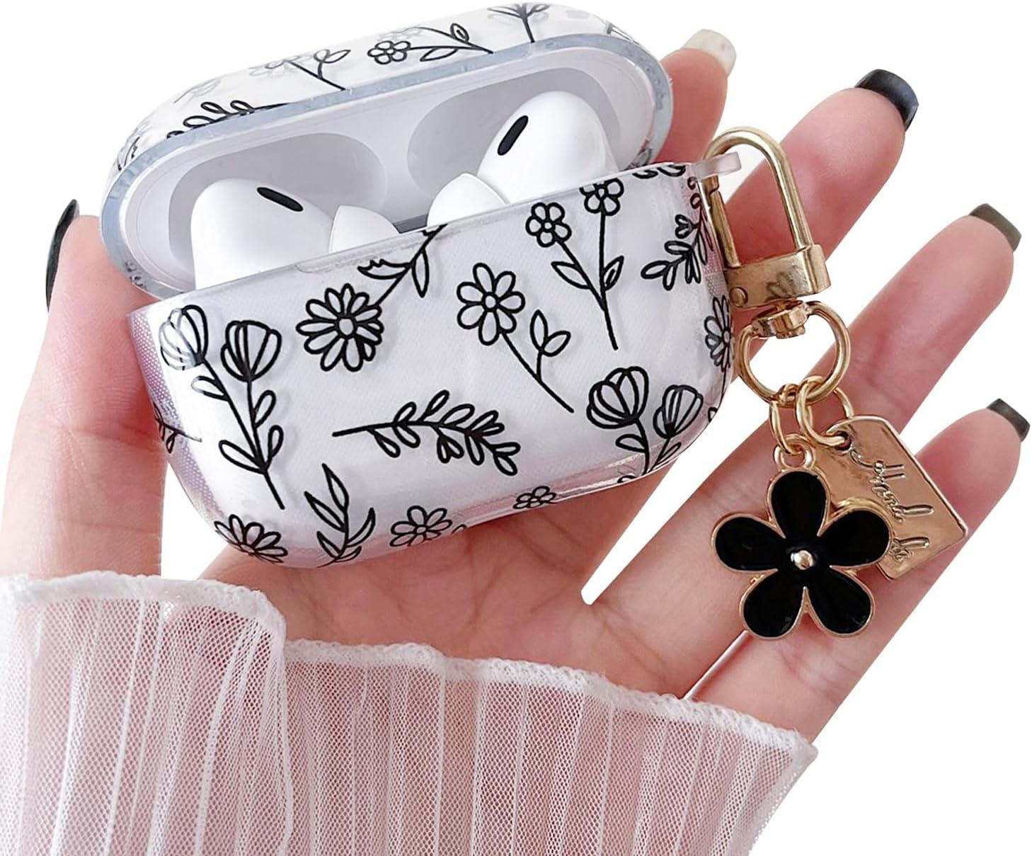 FAOONNMY Pluizige harige hoes compatibel met Airpods 1/2, 3D leuke cartoon olifant pluche hoesje oortelefoon beschermhoes, zachte siliconen binnenschaal kunstbont schokbestendige draagtas voor