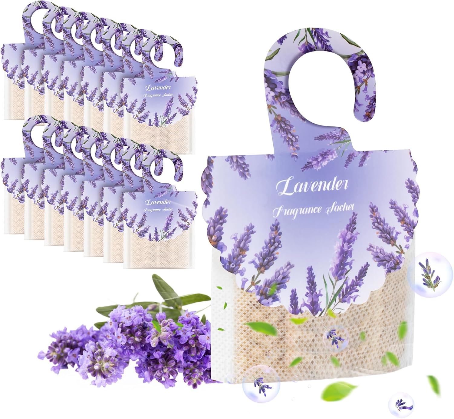 18 Paquetes Sachet Lavanda para Cajones y Clóset - Ambientadores