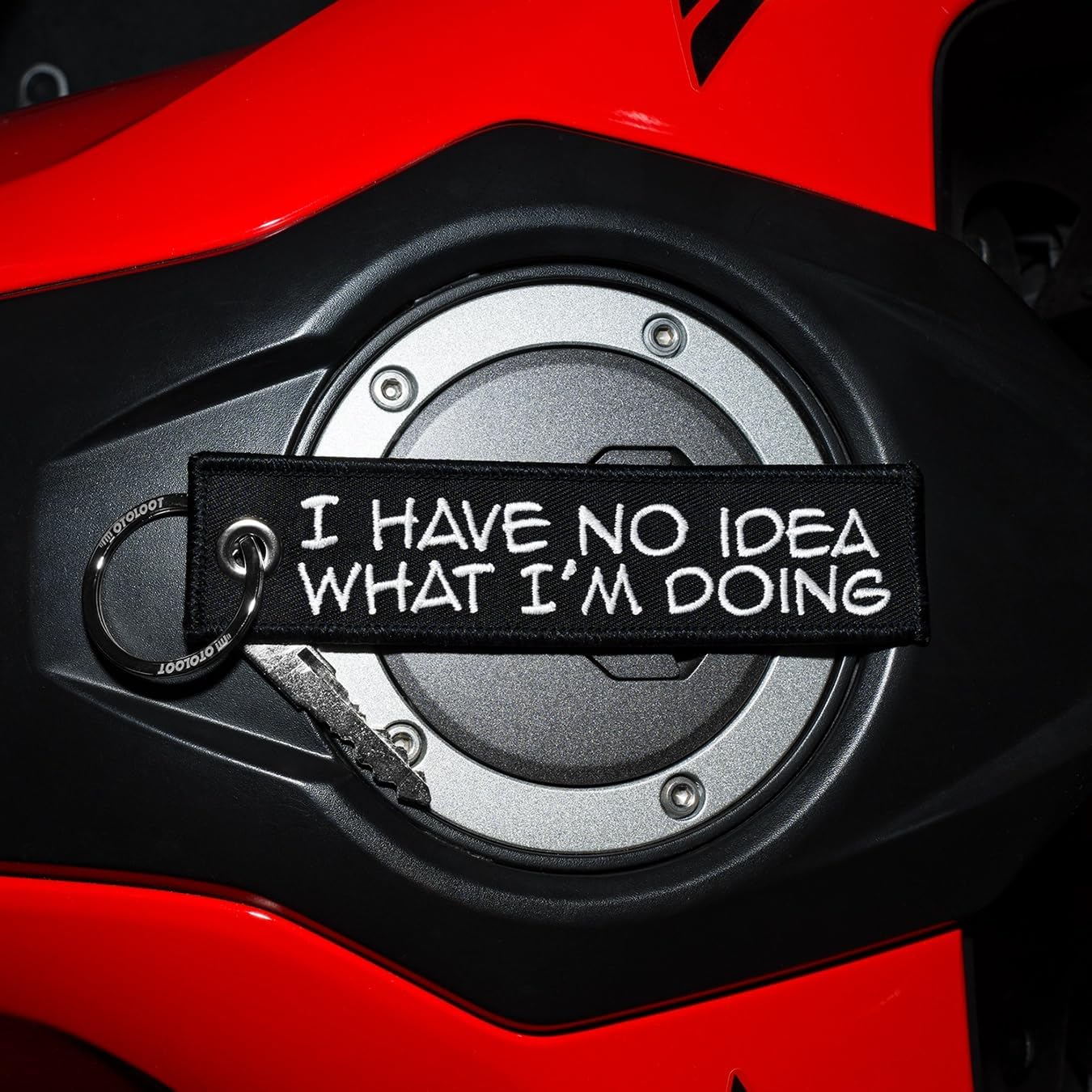 MotoLoot Keychain for Motorcycles, Scooters, Cars and Gifts (I Have No Idea What I'm Doing)